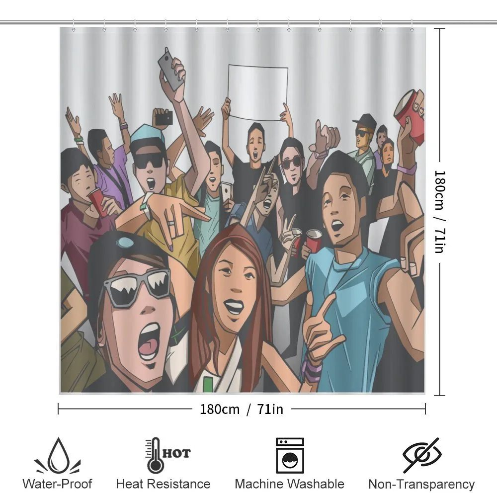 Festival Crowd at the Concert — Detail 2