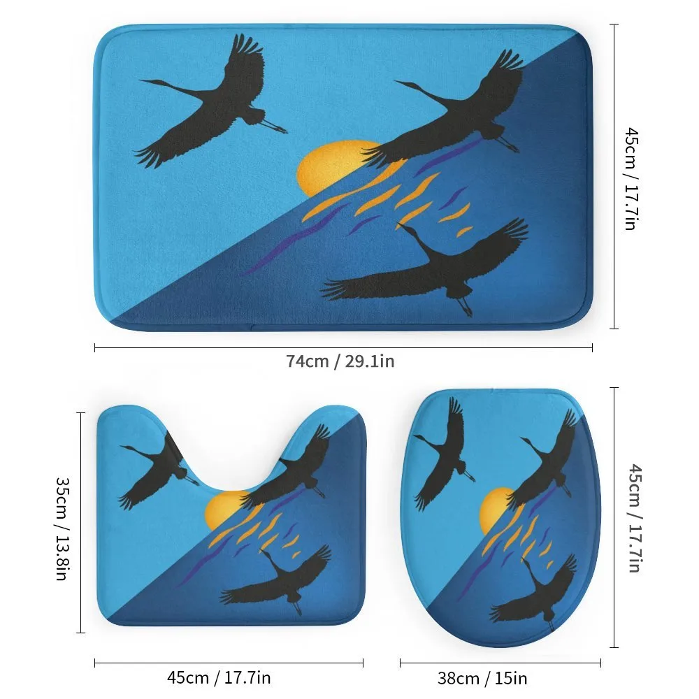 Flying Bird at Horizon Sunset — Detail 1