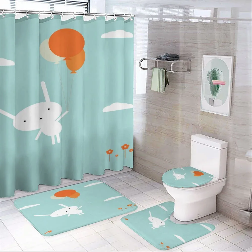 Flying Rabbit Balloons Sky — Your design