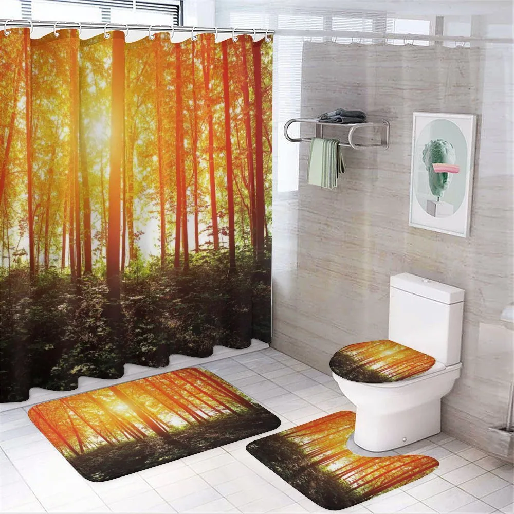 Foggy Forest Scenery — Your design