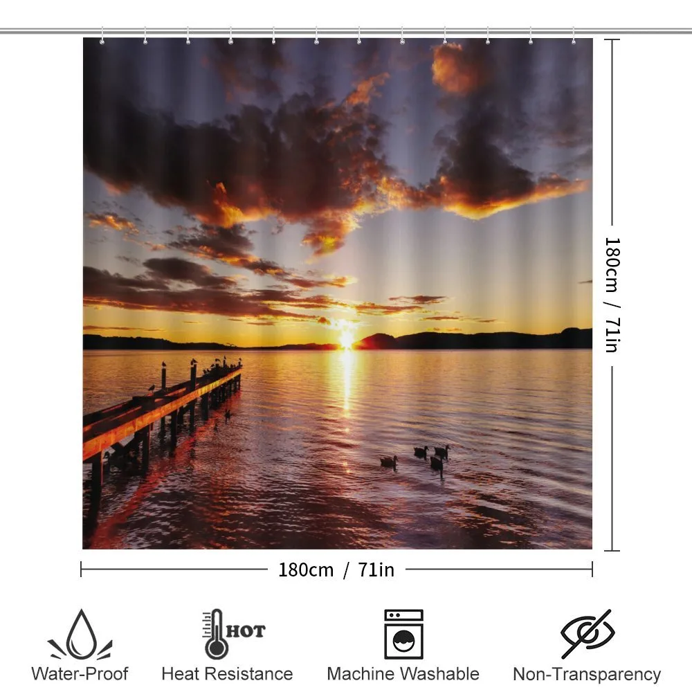 Lake Rotorua at Sunrise — Detail 2
