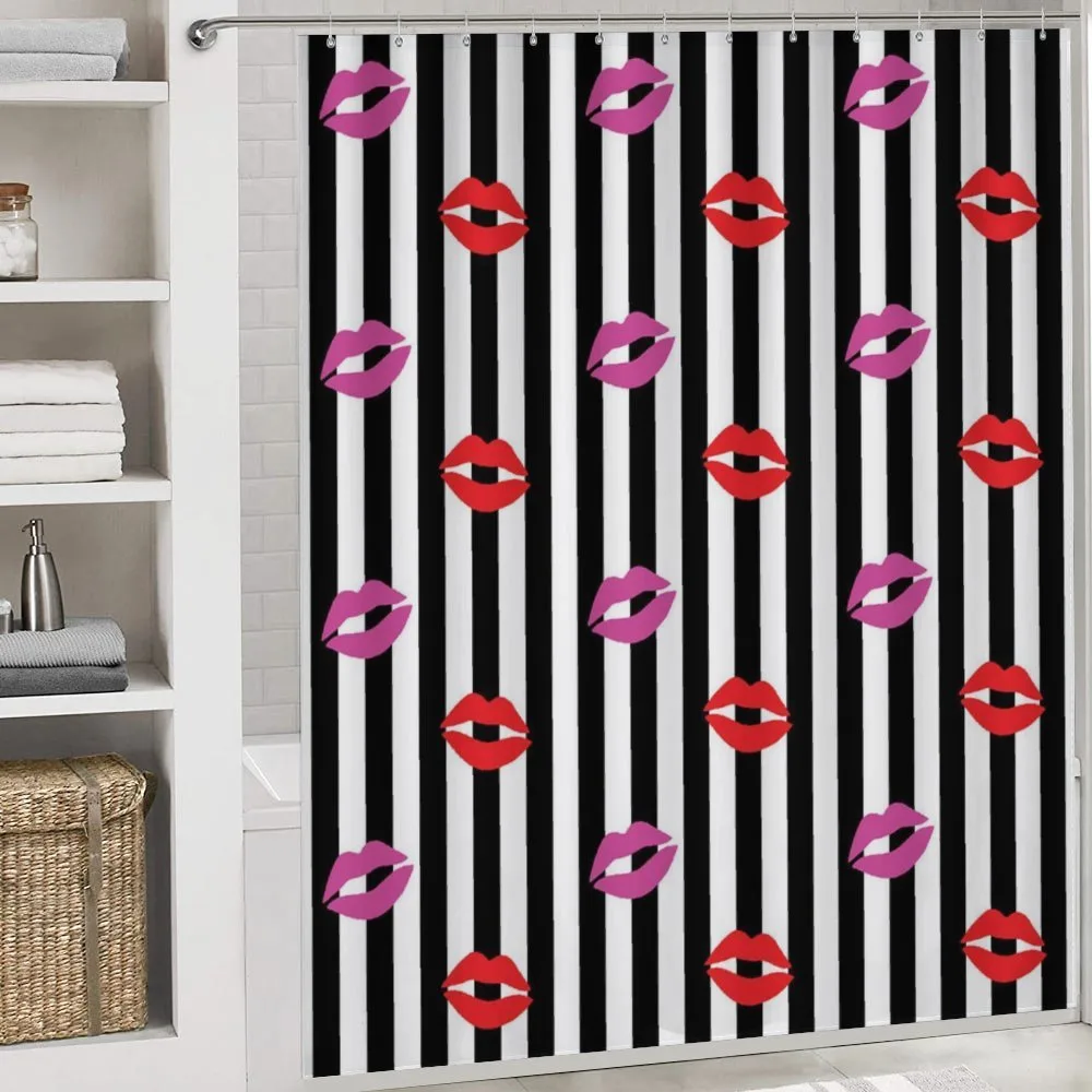 Lipstick Prints on Stripes — Detail 4