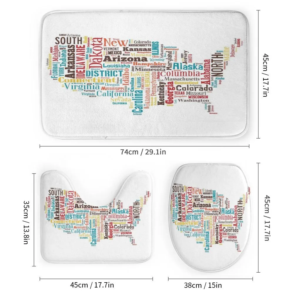 Map Cities Towns Names — Detail 1