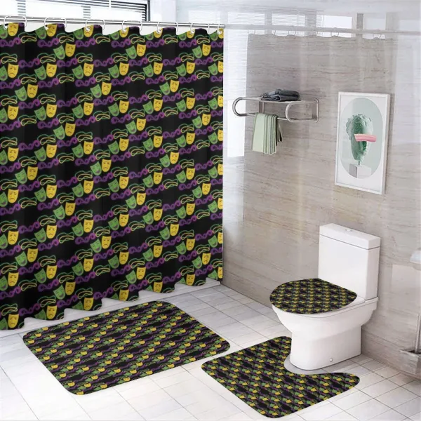 Masquerade Pattern on a shower curtain