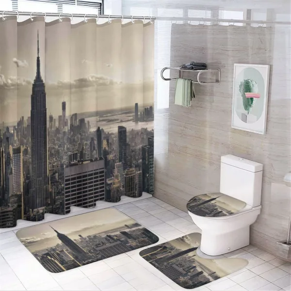 NYC Winter Time on a shower curtain
