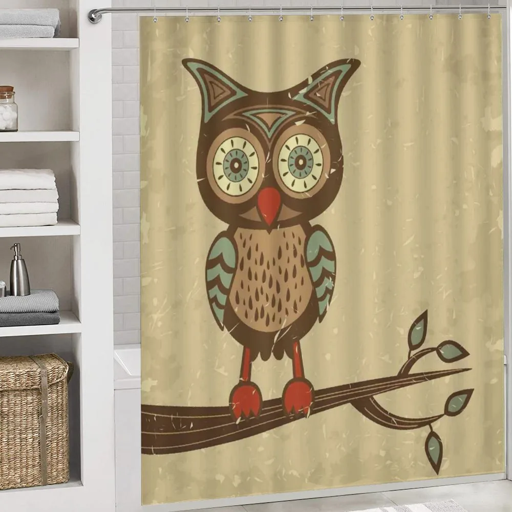 Owl Sitting on Branch — Detail 4