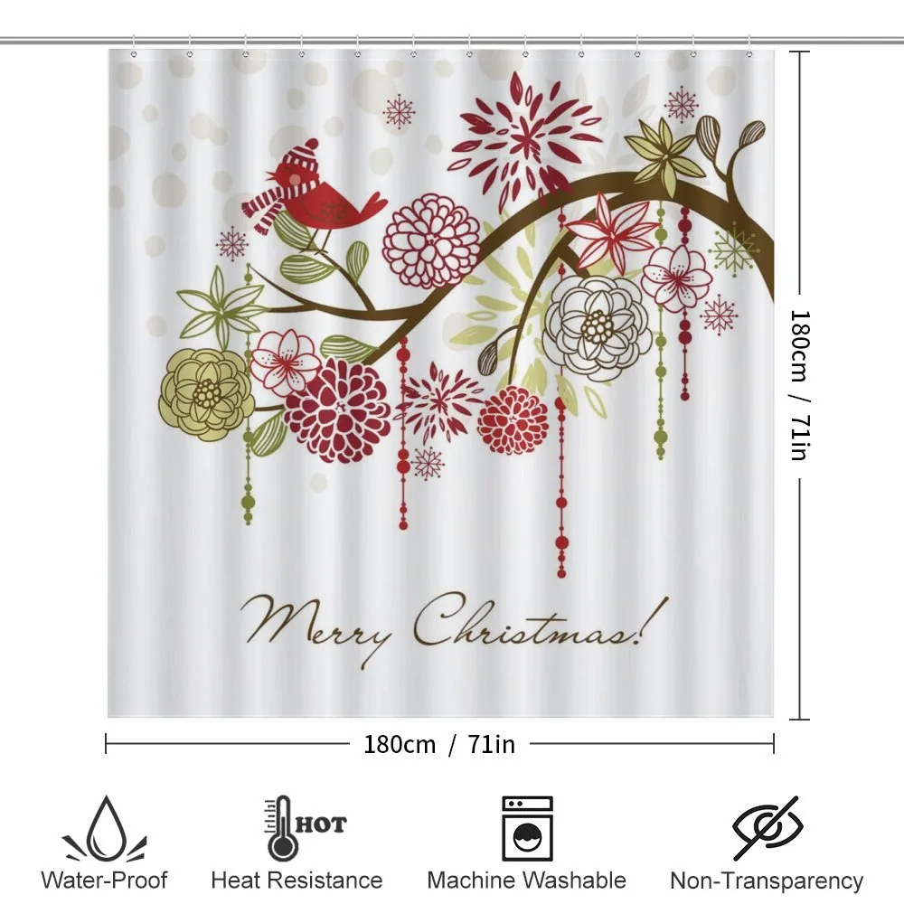 Red Bird Floral Tree — Detail 2