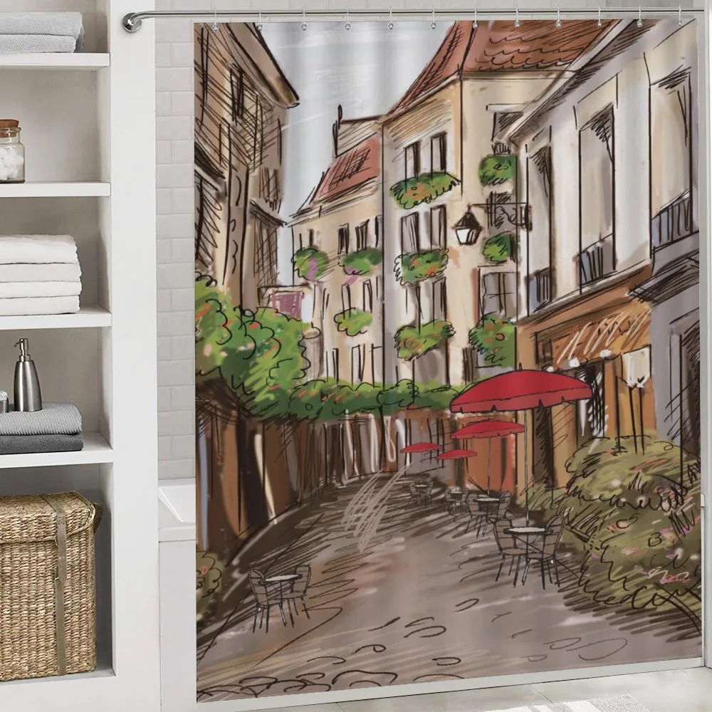 Romantic Patio Scene Sketch — Detail 4