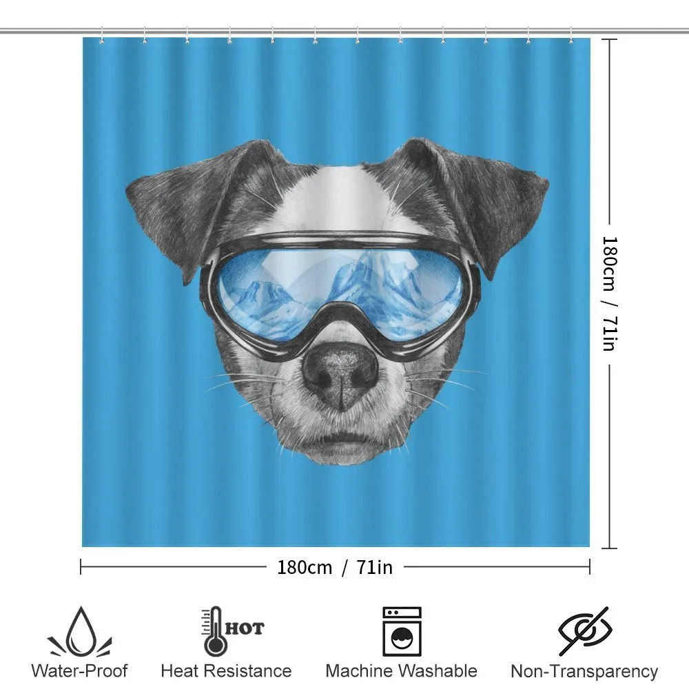 Skiing Cool Doggie — Detail 2