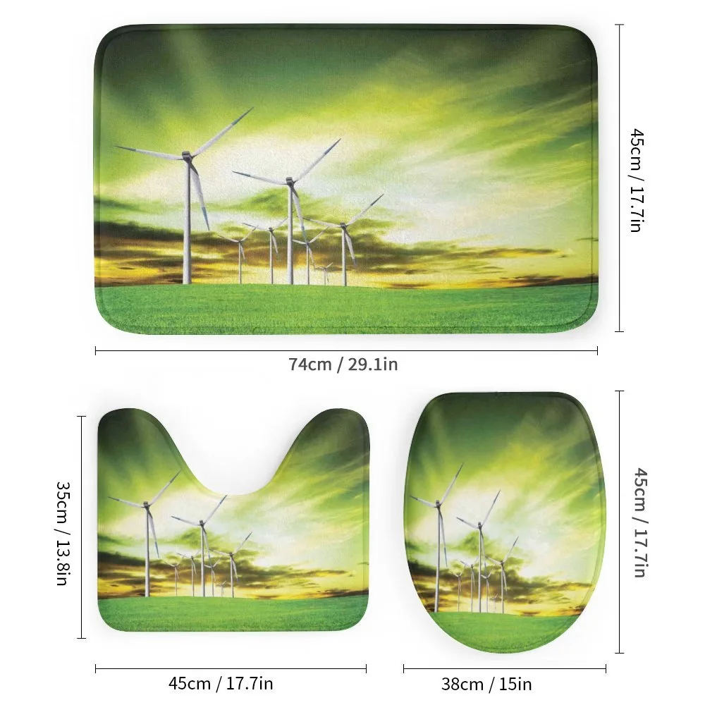 Wing Turbines Green Sky — Detail 1