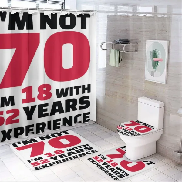 52 Years Experience on a shower curtain