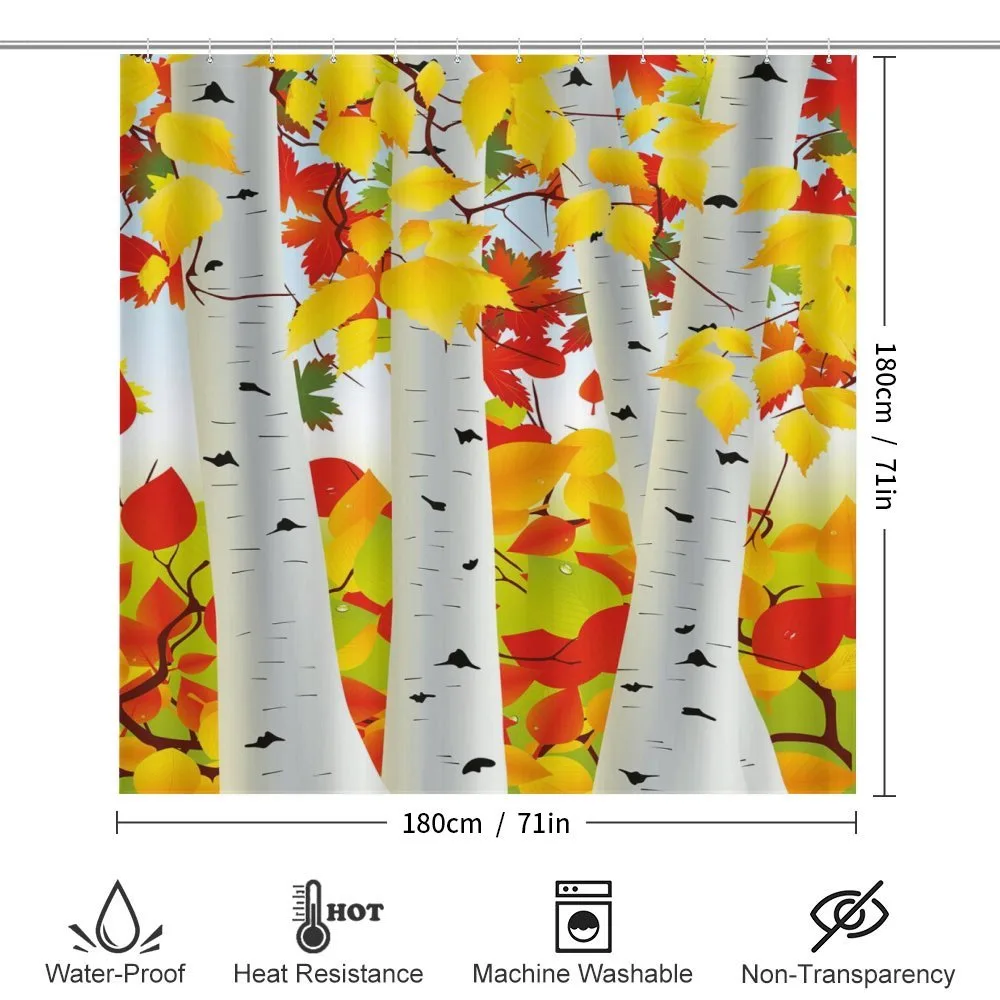 Autumn Scene with Leaves — Detail 2
