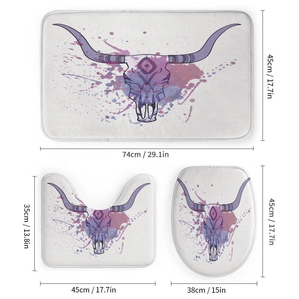 Bull Skull with Splashes — Detail 1