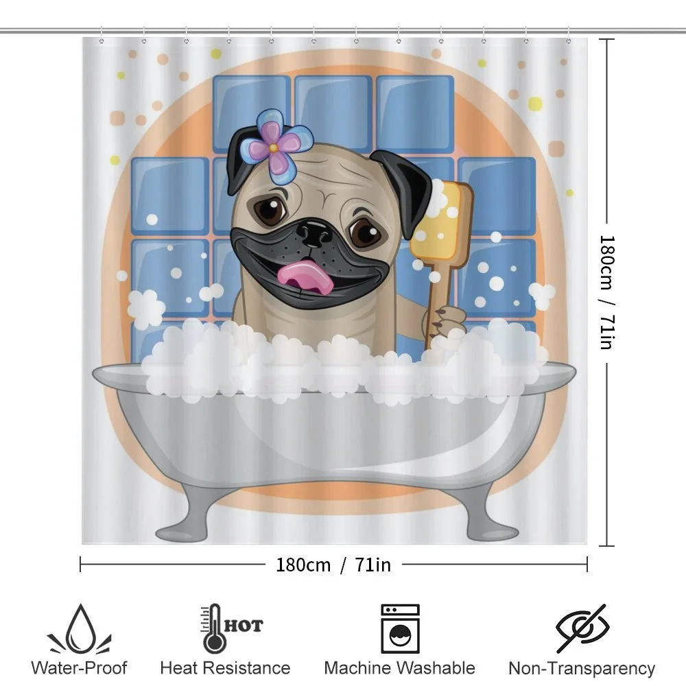 Dog Bath Caricature Funny — Detail 2