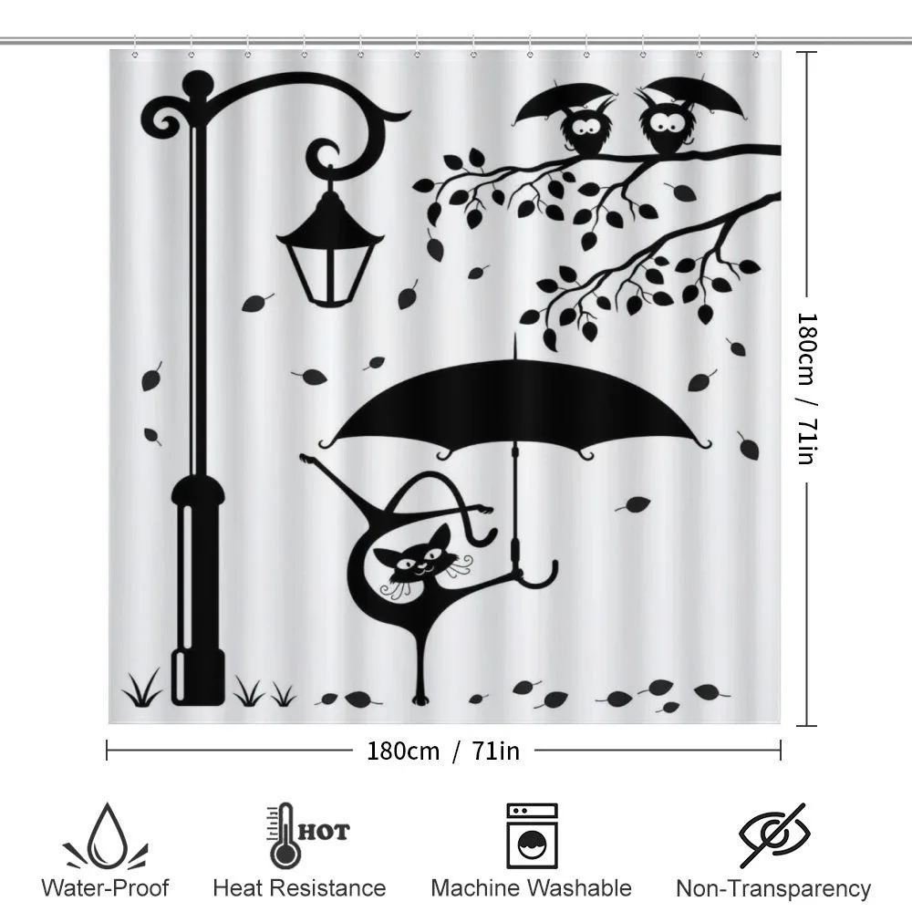 Funny Kitty with Umbrella — Detail 2