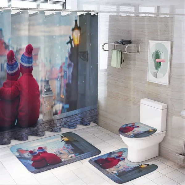 Kids with Same Clothes on a shower curtain