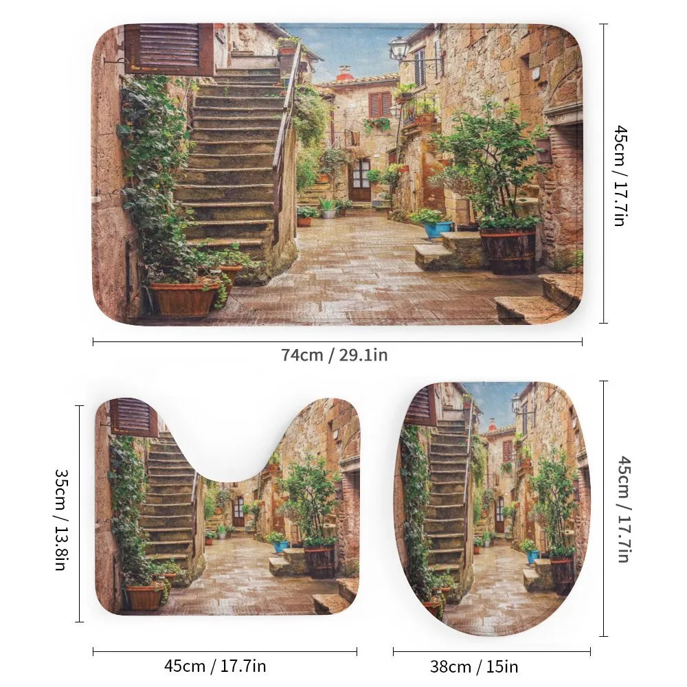 Old Stone Street Houses — Detail 1