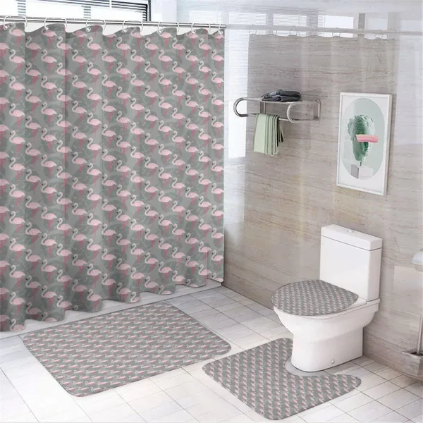 Tree Leaves Wildlife on a shower curtain