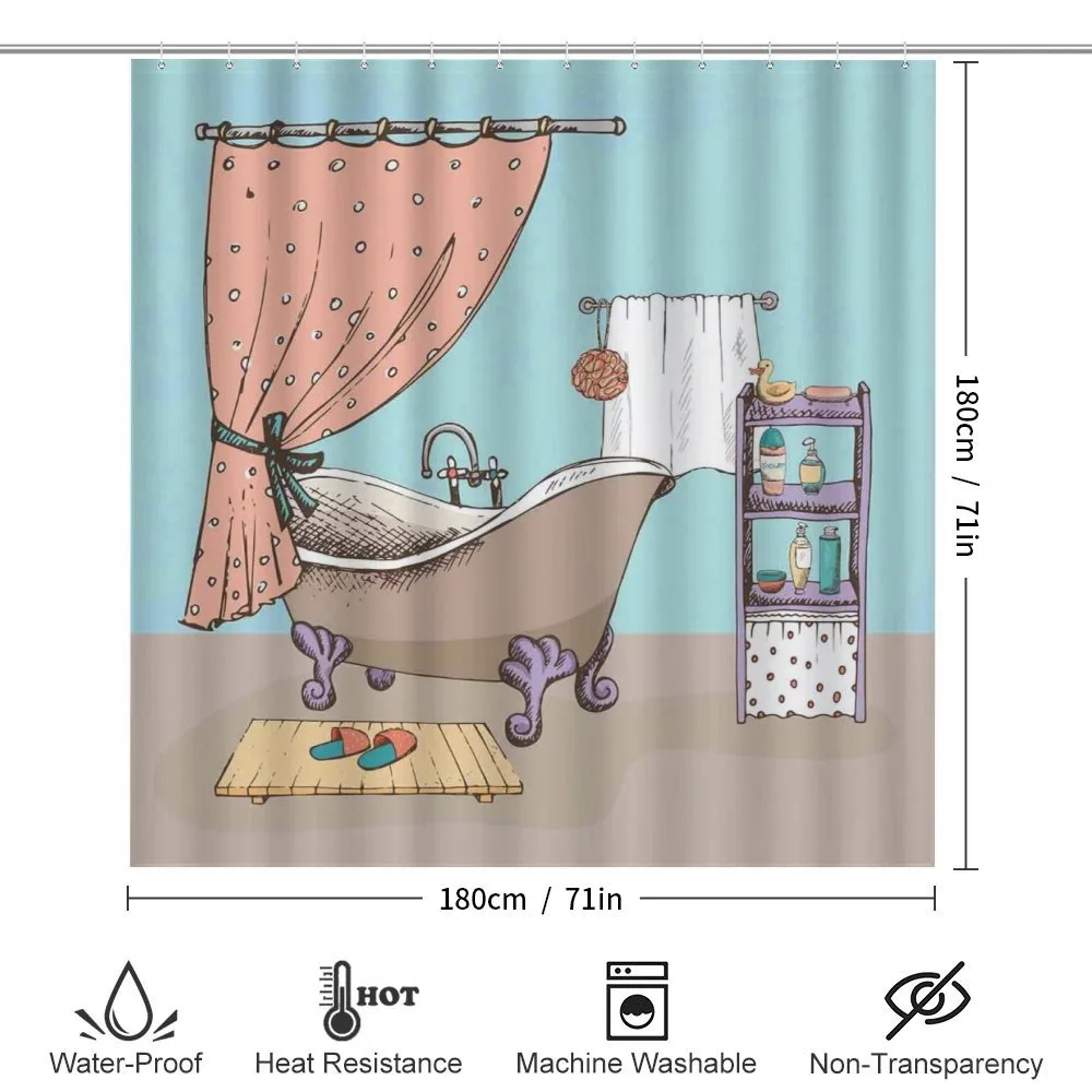 Bathroom Tub Illustration — Detail 2