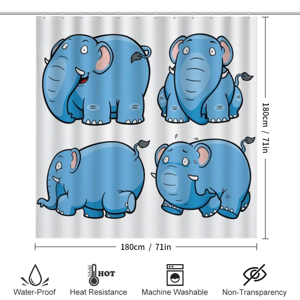 Cartoon Elephants — Detail 2