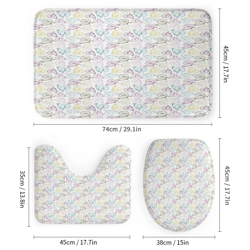 Colorful Retro Bike Pattern — Detail 1
