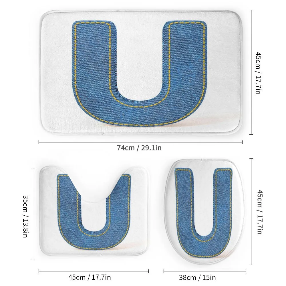 Denim Letter Alphabet — Detail 1