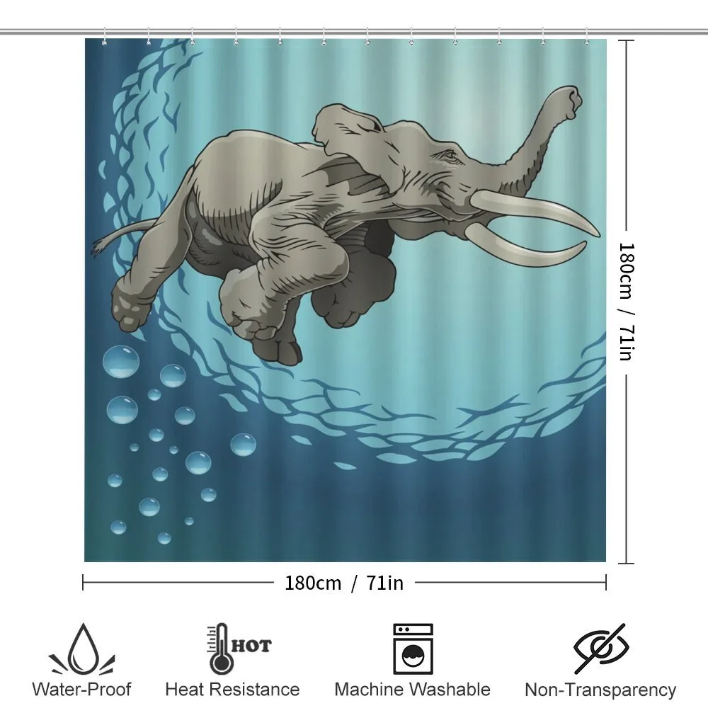 Elephant in Tropic Ocean — Detail 2