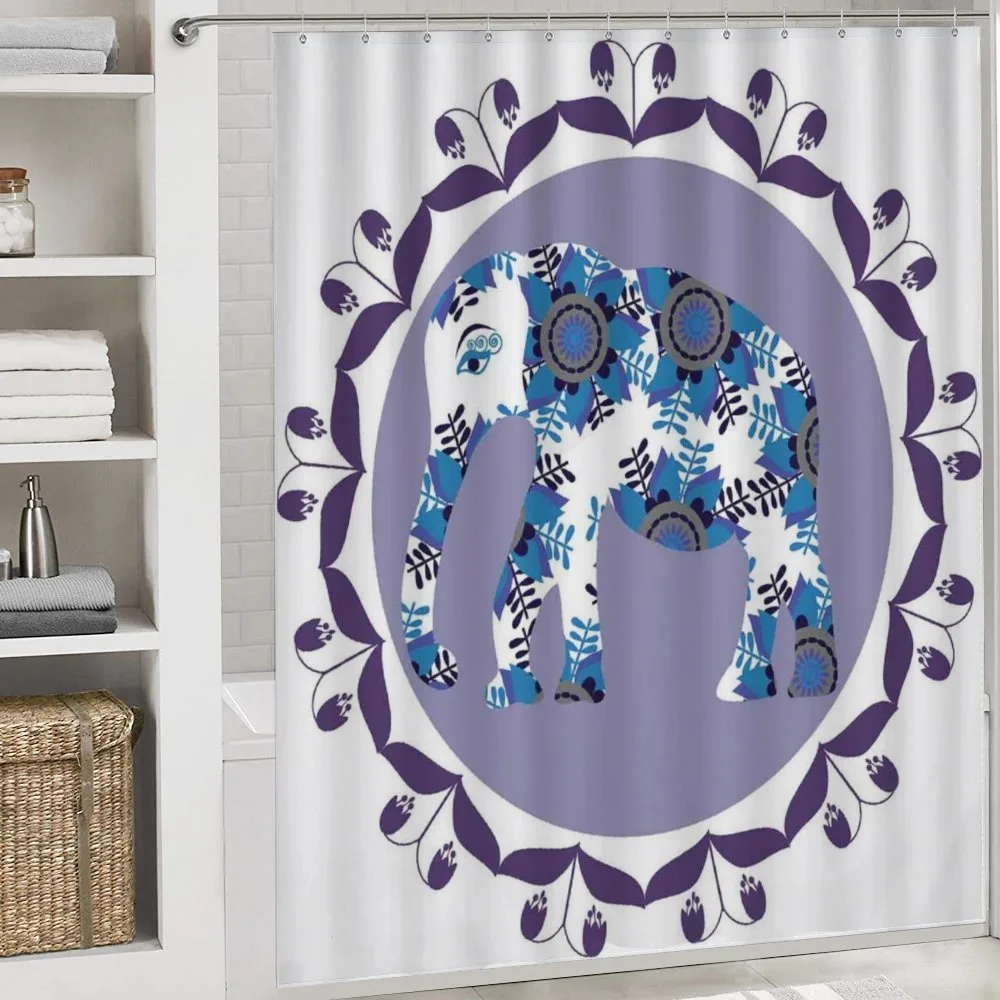 Elephant with Tulips Pattern — Detail 4
