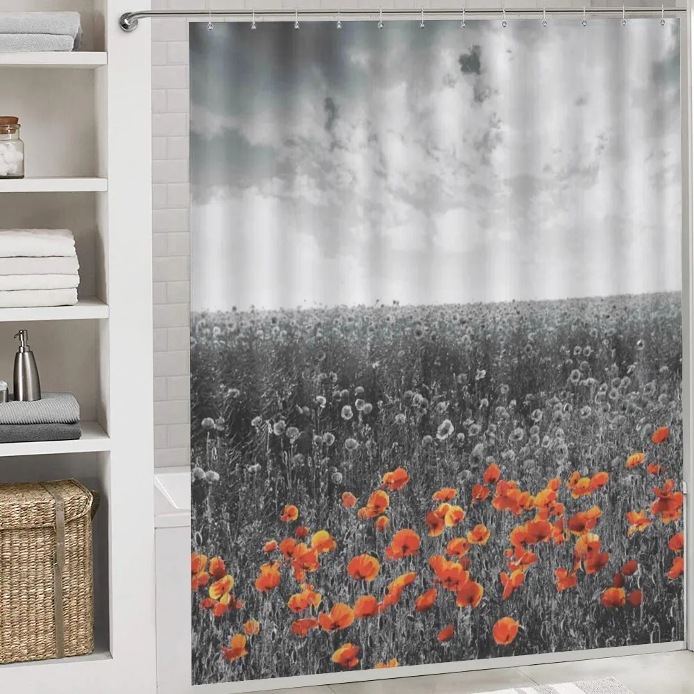 Flower Field Greyscale Design — Detail 4