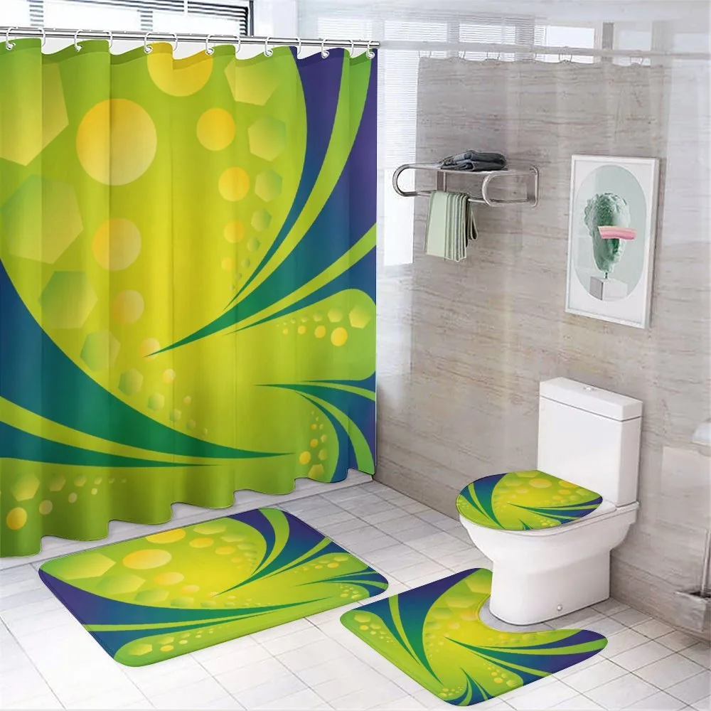 Geometric Green Blue Art — Your design