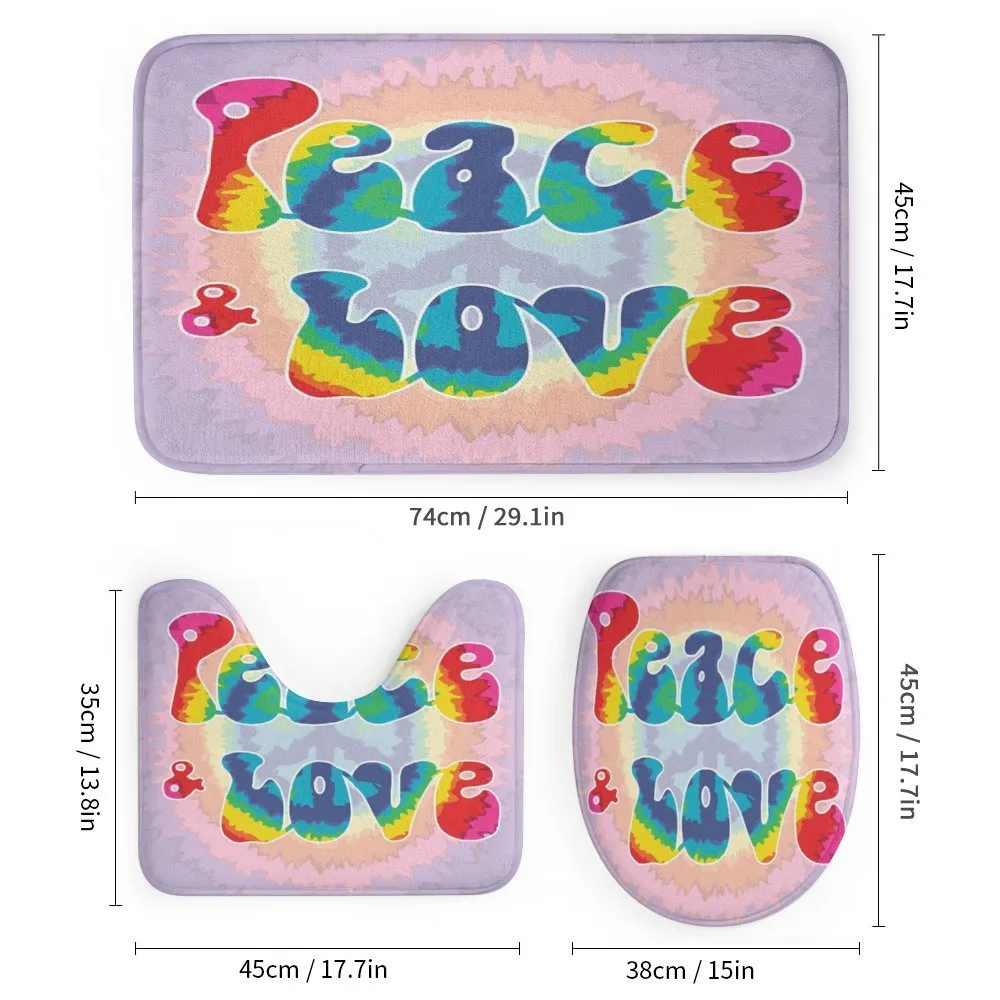 Peace Love Tie Dye Effect — Detail 1