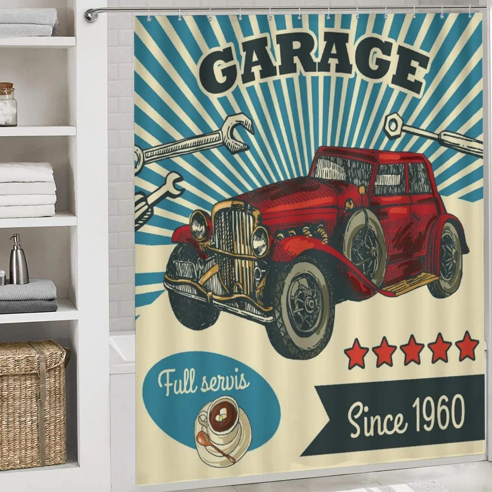 Retro Car Garage Art — Detail 4