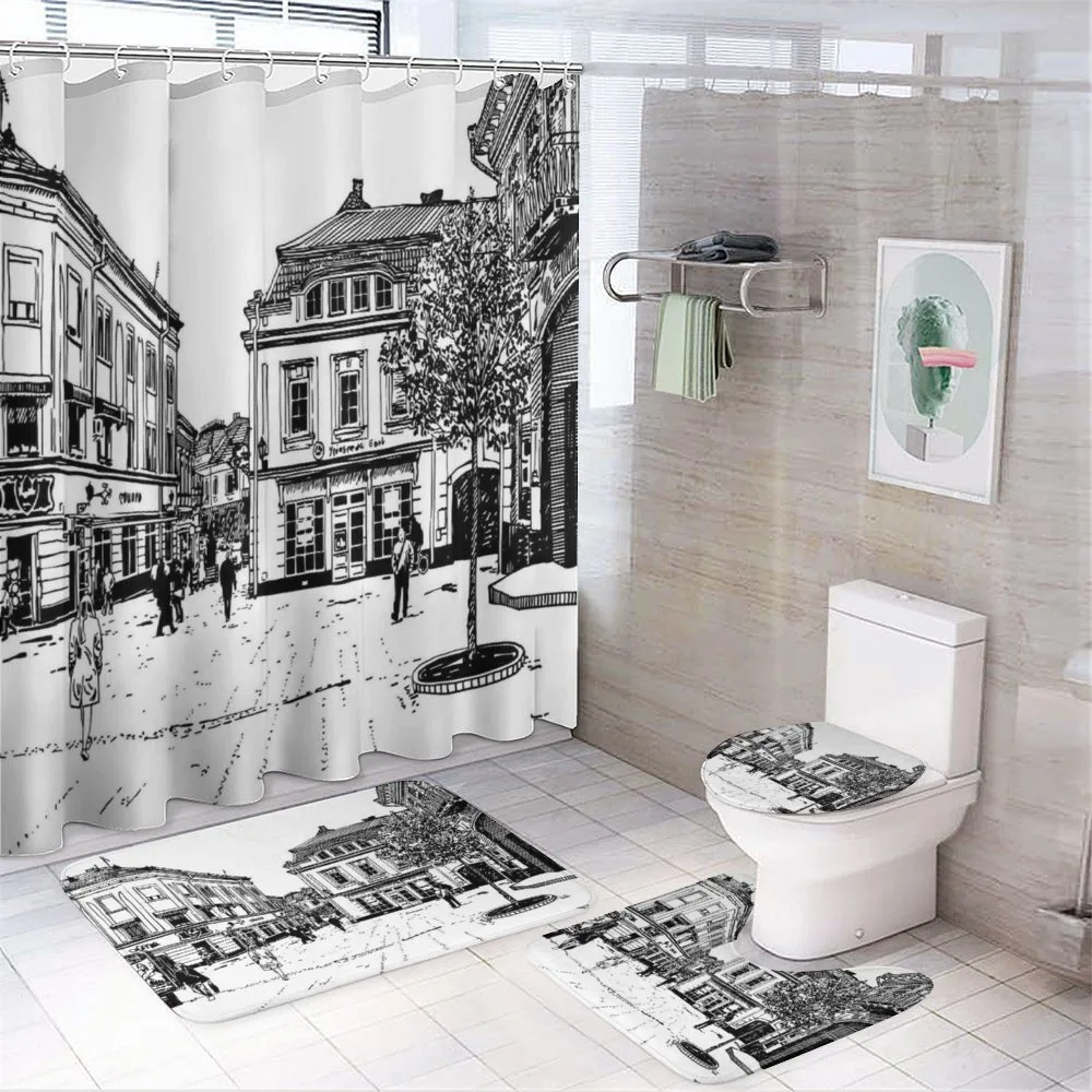 Retro Street Sketch Art — Your design