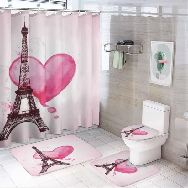 Romance Love Art on a shower curtain