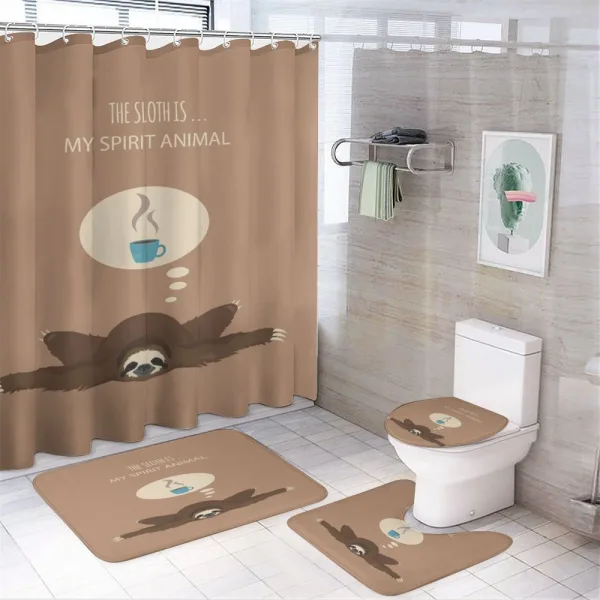 Spirit Animal Coffee on a shower curtain