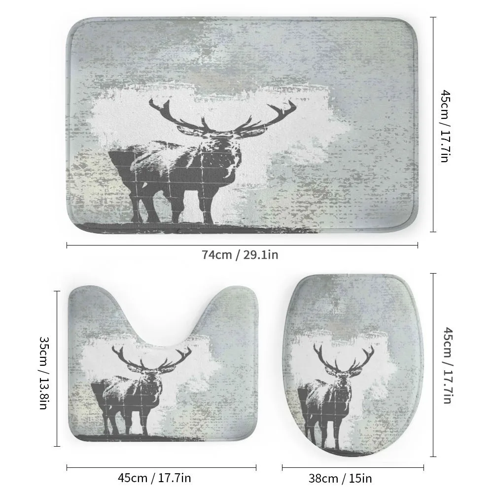 Stag Silhouette Grunge — Detail 1