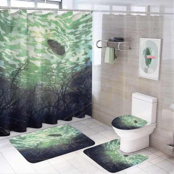 Underwater World Art on a shower curtain