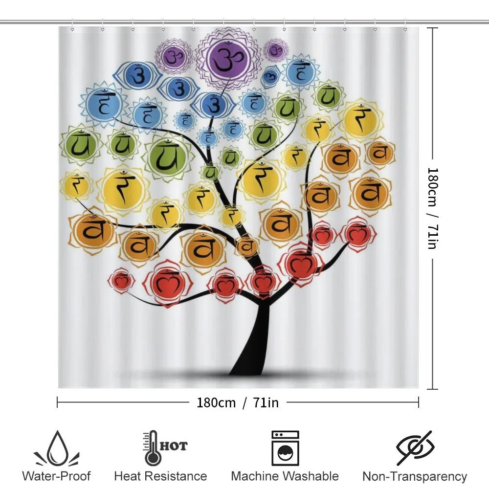 Yoga Tree with Chakras — Detail 2