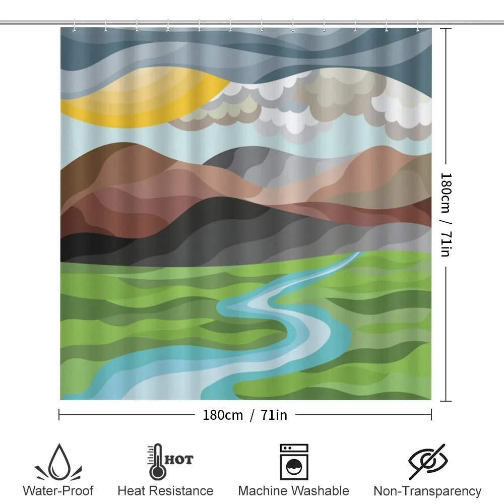 Abstract Mountains River — Detail 2