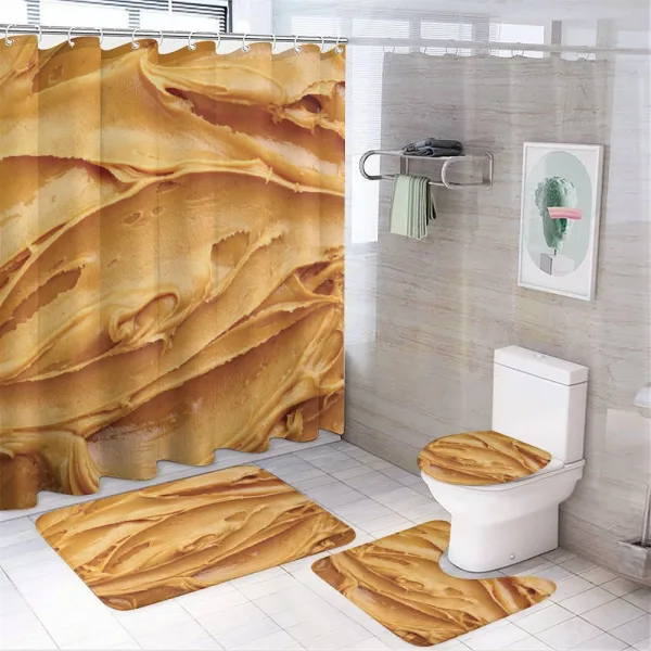 American Breakfast on a shower curtain