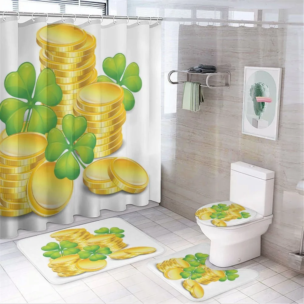 Coins and 4 Leaf Shamrock — Your design