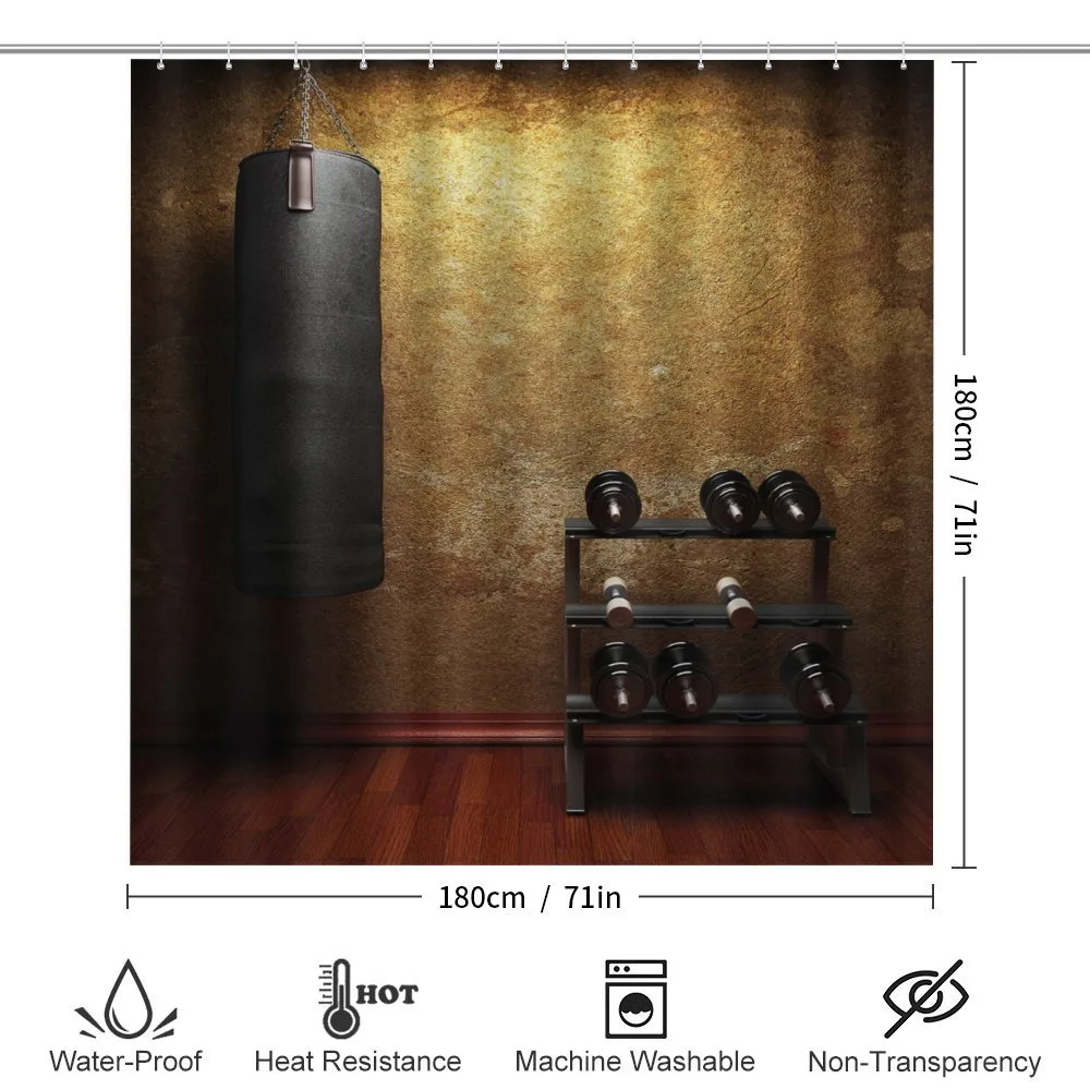 Gym Room and Dumbbells — Detail 2