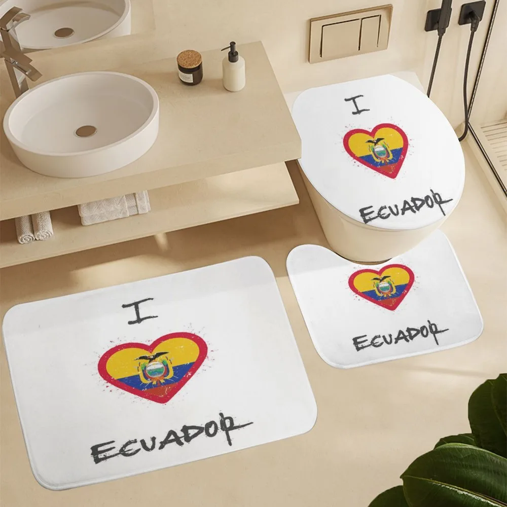 I Love Ecuador Heart Flag — Detail 5