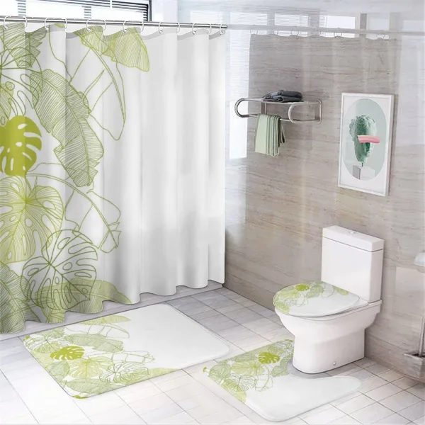 Monstera Leaf and Nature on a shower curtain