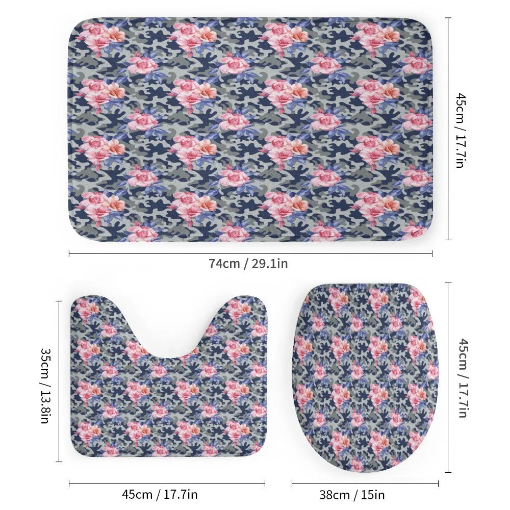 Pink Roses Retro Camo — Detail 1