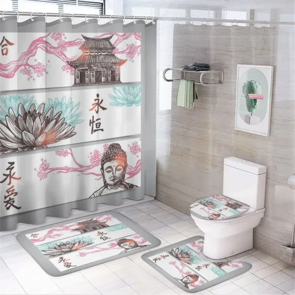 Sketch Frames on a shower curtain