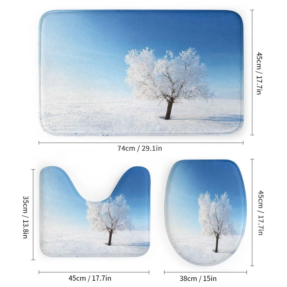 Snow Covered Alone Tree — Detail 1