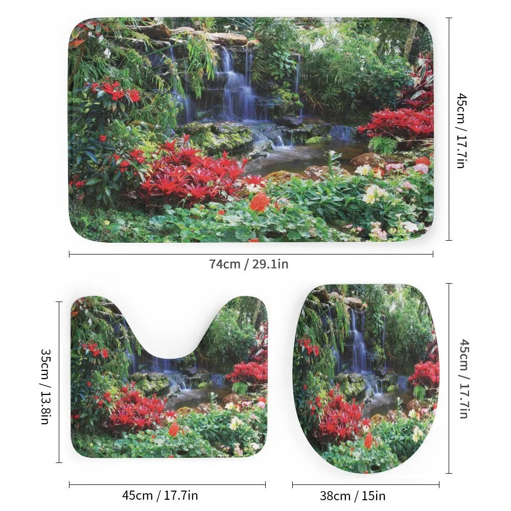 Spring Forest Waterfall — Detail 1