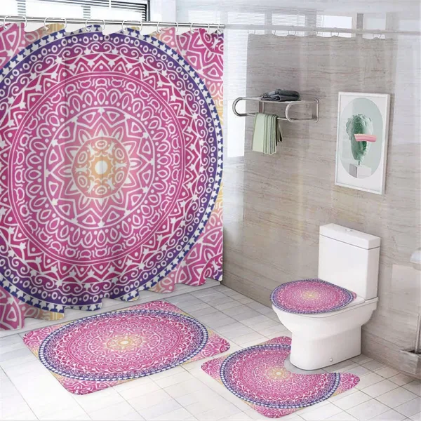 Vibrant Harmony Asian on a shower curtain