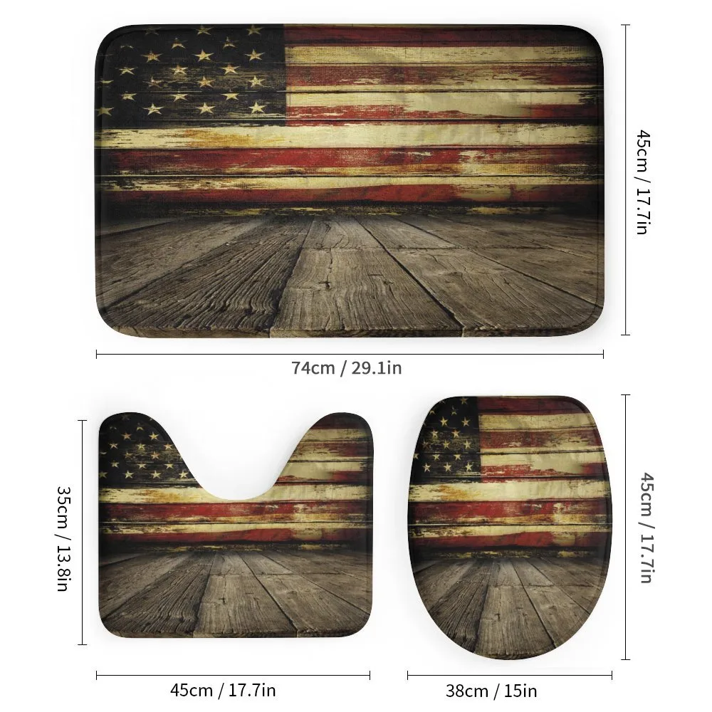 Vintage Flag Wood — Detail 1